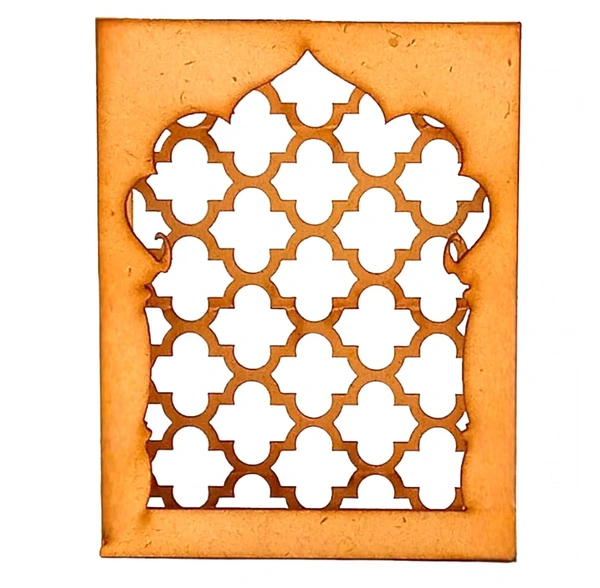 Rajasthani Traditional Jharokha - Box with Jali Panel 7 - 12"/9"/2", 6mm, 5383